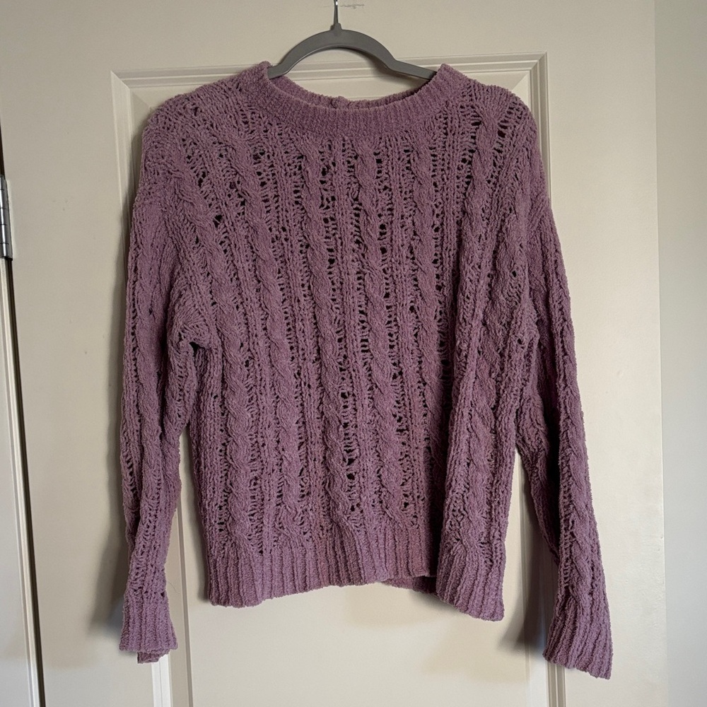 American Eagle Outfitters Lavender Knit Sweater